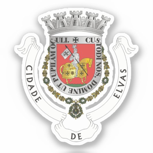 Sticker Armoiries d'Elvas, Portugal (Recto)