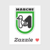 Sticker Armoiries des Marches (Italie) (Feuille)