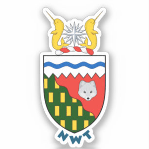 Sticker Armoiries des Territoires du Nord-Ouest - CANADA