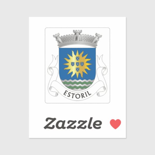 Sticker Armoiries d'Estoril, Portugal (Feuille)