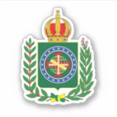 Sticker Armoiries - Deuxième Empire du Brésil (Devant)