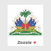 Sticker Armoiries d'Haïti (Feuille)