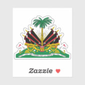 Sticker Armoiries d'Haïti utilisées par Duvalier (1964-198 (Feuille)
