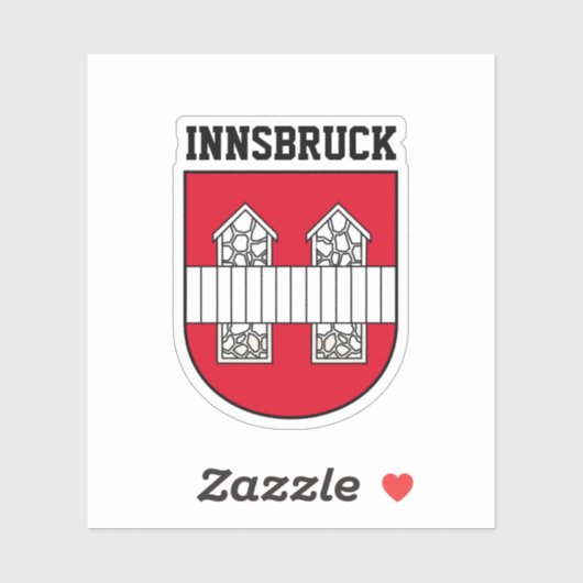 Sticker Armoiries d'Innsbruck - AUTRICHE (Feuille)