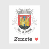 Sticker Armoiries d'Óbidos, Portugal (Feuille)