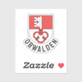 Sticker Armoiries du canton d'Obwald (Feuille)