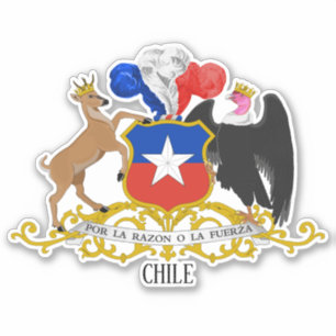 Sticker Armoiries Du Chili Patriotique