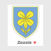 Sticker Armoiries du comté de Lika-Senj, Croatie (Feuille)