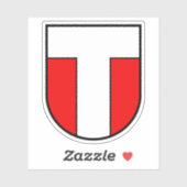 Sticker Armoiries du district de Konolfingen, Suisse (Feuille)