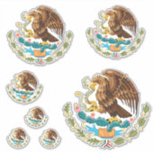 Sticker Armoiries du Mexique - Drapeau du Mexique (Devant)