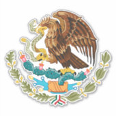 Sticker Armoiries du Mexique - Drapeau du Mexique (Devant)