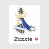 Sticker Armoiries du Royaume de Bosnie (Feuille)