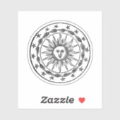 Sticker Armoiries du soleil. (Feuille)