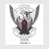 Sticker Armoiries Du Soudan Patriotique (Feuille)
