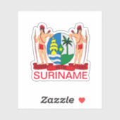 Sticker Armoiries du Suriname (Feuille)