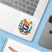 Sticker Armoiries du Venezuela (Ordinateur portable avec iPhone)
