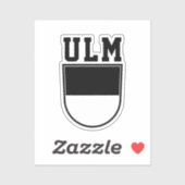 Sticker Armoiries d'Ulm - ALLEMAGNE (Feuille)