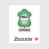 Sticker Armoiries d'Ushuaia - Argentine (Feuille)