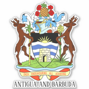 Sticker Armoiries nationales d'Antigua-et-Barbuda