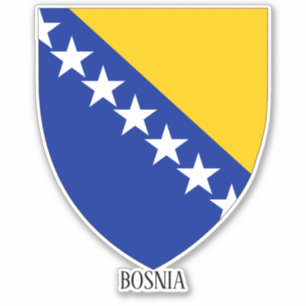 Sticker Armoiries Nationales De Bosnie Patriotique