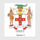 Sticker Armoiries Nationales De Jamaïque Patriotique (Feuille)