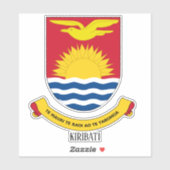 Sticker Armoiries Nationales De Kiribati (Feuille)