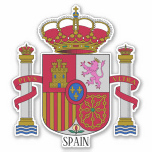 Sticker Armoiries Nationales D'Espagne Patriotique