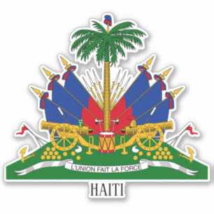 Sticker Armoiries Nationales D'Haïti Patriotique
