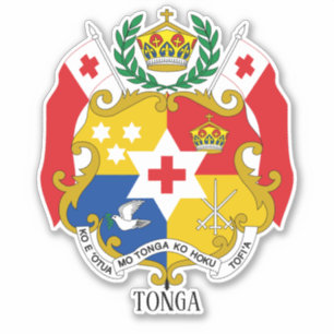 Sticker Armoiries Nationales Tonga Patriotique