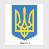 Sticker Armoiries Patriotiques Ukrainiennes (Feuille)