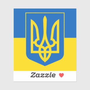 Sticker Armoiries ukrainiennes. Trident. Truzyb. 