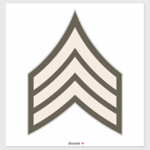 Sticker Army Sergeant rank
