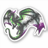Sticker AroAce Pride Dragon (Devant)
