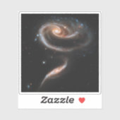 Sticker Arp 273 Galaxies Interagissant En Andromède. (Feuille)