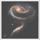 Sticker Arp 273 Galaxies Interagissant En Andromède. (Devant)