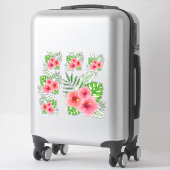 Sticker Arrangements de Tropical Hibiscus (Sur valise)