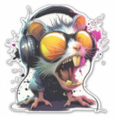 Sticker Arrêt de l'explosion : mode Bête de néon (Devant)