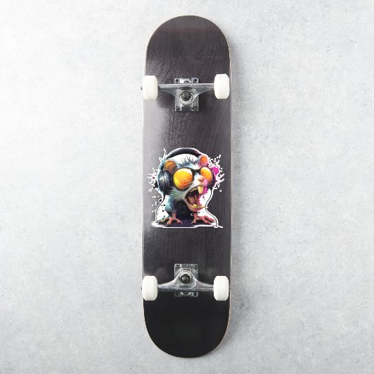 Sticker Arrêt de l'explosion : mode Bête de néon (Skateboard)