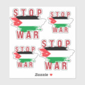 STICKER ARRÊTER LA GUERRE SUR LA PALESTINE (Feuille)