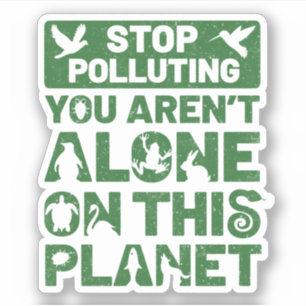 Sticker Arrêter la pollution