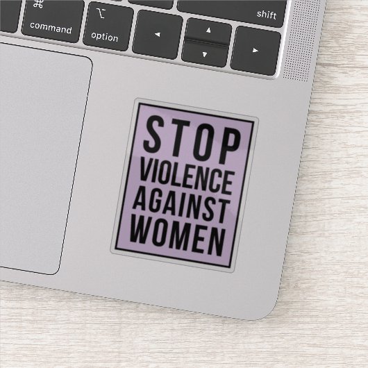 Sticker Arrêter la violence contre les femmes (Détail)