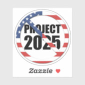 Sticker Arrêter le projet 2025 (Feuille)