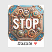 Sticker Arrêter le signe (Feuille)