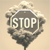 Sticker Arrêter le signe (Recto)