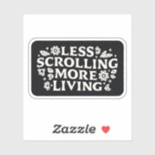 Sticker Arrêtez de défiler les citations doomscrolling est (Feuille)
