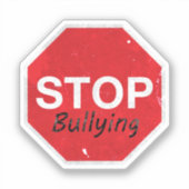 Sticker Arrêtez de prendre des mesures d'intimidation cont (Recto)