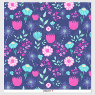 Sticker Arrière - plan à motif floral mignon