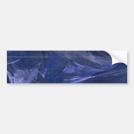 Sticker Arrière - plan Abstrait fractal bleu (Devant)