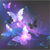 Sticker Arrière - plan avec papillons de nuit (Devant)