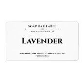 Sticker Arrière - plan blanc Étiquette de savon pe (Devant)